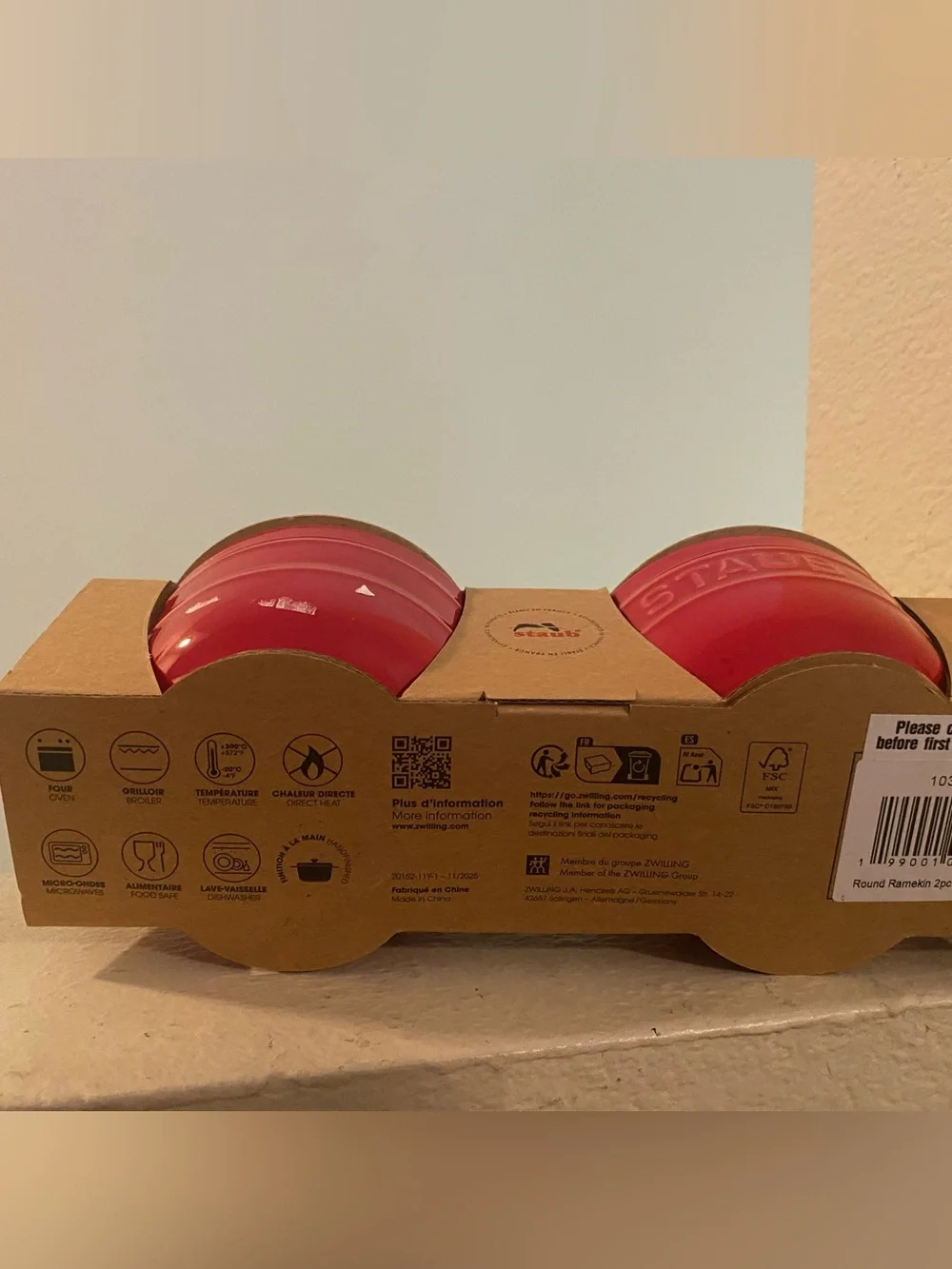 Staub red ceramic